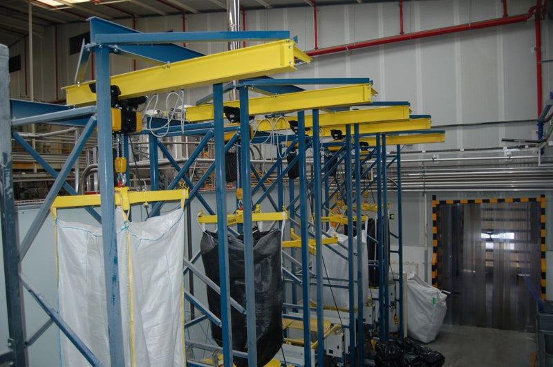GIS GP Series Electric Chain Hoist and Electric Travel Trolley for bulk bag dischargers