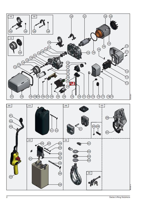GPM Electric Chain Hoist - Spare Parts - LTM Lift Turn Move