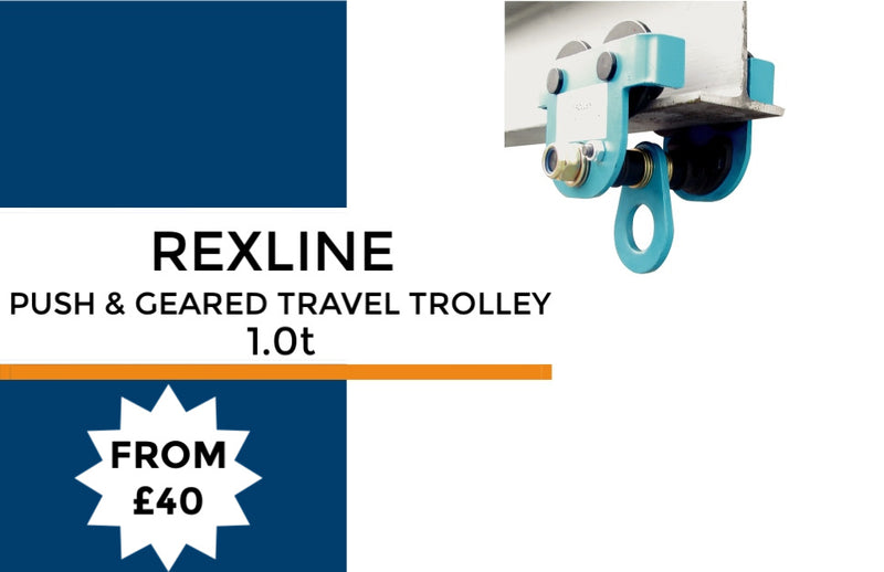 Rexline Push & Geared Travel Trolley - LTM Lift Turn Move