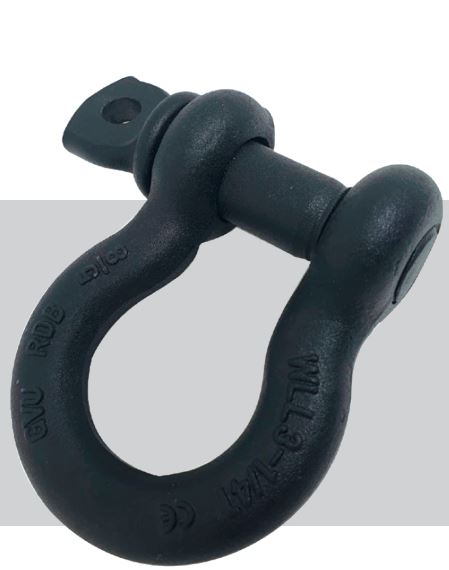 Theatre shackle - Bow shackle with screw pin - Black